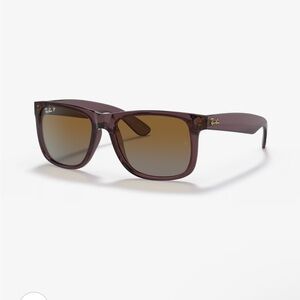 Ray Ban Justin Classic Polarized Sunglasses UNISEX RB4165 Matte Brown NWT